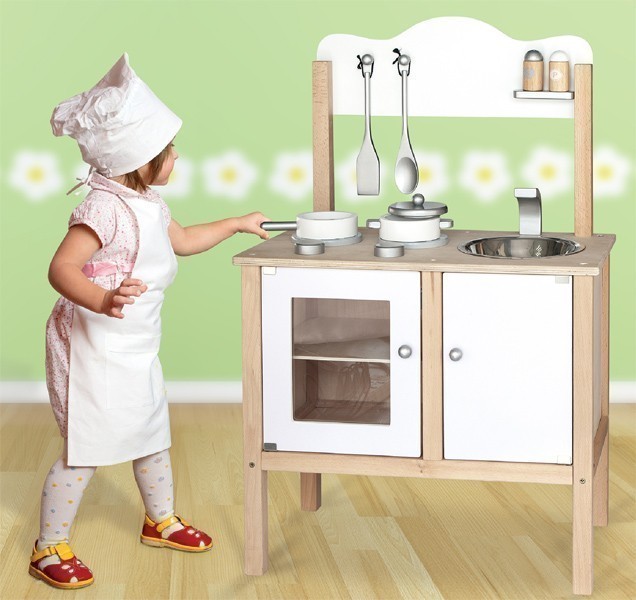 Kombi küche spielküche zubehör aus holz kinderküche holzküche ...