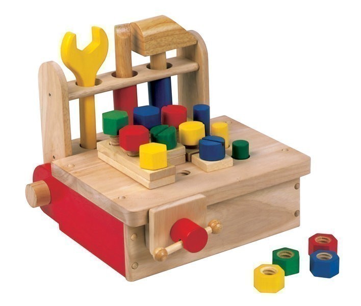 Werkbank aus Holz / tragbare Tisch-Werkbank für Kinder aus ...
