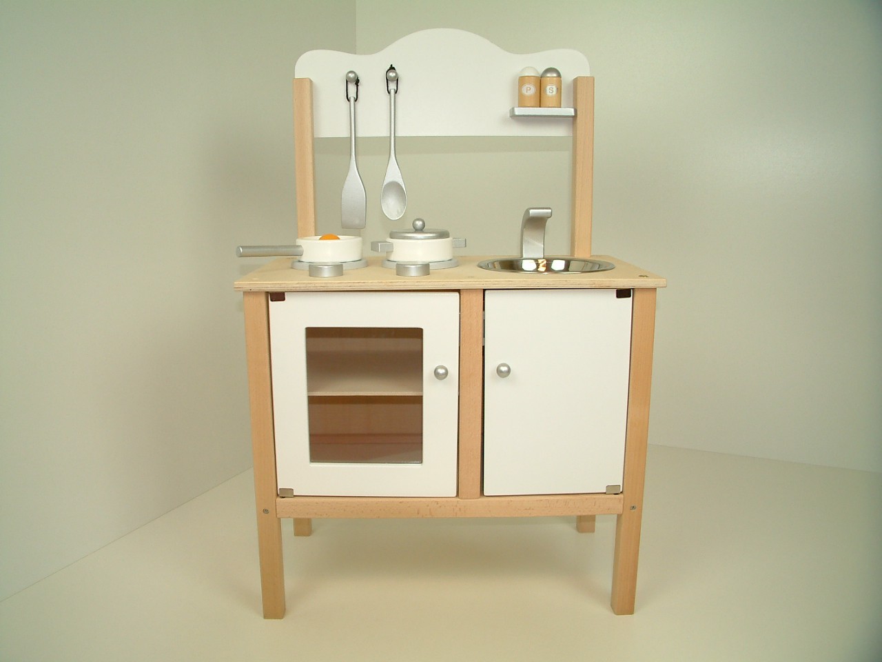 Combi küche / kinderküche / spielküche in weiss mit zubehör aus ...